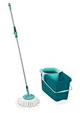 Leifheit Set de fregona rotatoria Clean Twist Disc Mop, cubo y fregona giratoria...