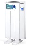 Orbegozo RRW 600 - Emisor térmico bajo consumo Wi-Fi, 600 W, pantalla digital...