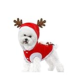 Holibanna Mascota Perro Gato Reno de Navidad Disfraz Perro Ropa de Invierno...