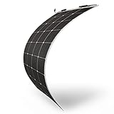 DASVOLT®, Panel Solar Monocristalino Extremadamente Flexible de 100W 12V con...