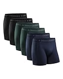 DANISH ENDURANCE 6 Pack Calzoncillos Hombre Bóxer de Algodón Elástico, Ropa...