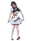 Smiffys Disfraz de chica zombi de Kansas, con vestido, dibujo de látex en el...