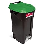 Tayg EcoTayg 120 - Contenedor de residuos con pedal, Verde, 120 l, 60 x 56.8 x...