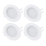 acegoo 4 x Foco Empotrable 12V LED Luz de Techo Downlight 3W 3200K para Caravana...