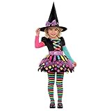 *FANC7830** (Fix 900/900) (996994) Child Girls Miss Matched Witch Costume...