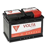Bateria de Coche 75Ah 680A - Volta L750D - Borne +Dcha - Medidas Largo 278 x...