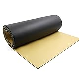 sourcing map 200cmX50cm Aislante Térmico Insonorizante Negro Forro Papel...