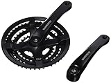 Shimano 6550 Tourney - Plato y biela de aluminio para bicicleta (170 mm, 48 / 38...