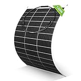 ECO-WORTHY Panel Solar Flexible 130W 12V Placa Solar Flexible Monocristalino...