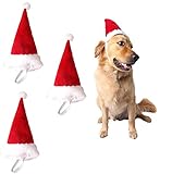 Pack 3 Gorros Pequeños de Papá Noel para Perros y Gatos Disfraz de Navidad de...