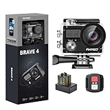 AKASO Cámara Deportiva WiFi 4K 20MP 5xZoom Cámara Acuática Sumergible de 30M...