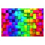 Bilderwelten Fotomural Premium - 3D Cubes - Mural apaisado papel pintado...