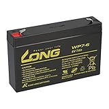 LONG Batería AGM compatible 3-FM-7 20HR 3 FM 7 3FM7 6V 7Ah AGM plomo como 7,0Ah...