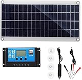 Earnmore 300W Kit Panel Solar Portátil, Panel Solar Flexible Cargador Solar...