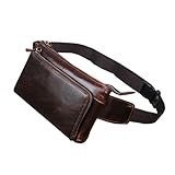 Xieben Cuero De La Vendimia Fanny Pack Bolso De La Cintura para Hombres Mujeres...