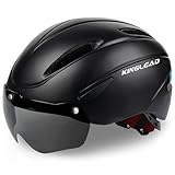 Casco Bici Hombre, Casco Bici Mujer KINGLEAD, Casco Bici MTB con Visera...