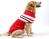 YAODHAOD Hundepullover Rollkragenpullover Hund Strickpullover Classic Stripe...