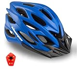 Shinmax Casco Bicicleta Adulto con Luz LED Casco de Bicicleta con Visera...