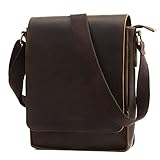 Leathario Bolso Hombre Bandolera Vintage Cuero Auténtico Bolso Hombro Cruzado...