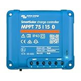 Victron Energy SmartSolar MPPT 75V 15 amperios 12/24-Voltios Controlador de...