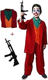 Gojoy shop-Disfraz y Pistola de Joker Payaso Asesino para Niños Carnaval...