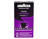 Lavazza Cápsulas de Café Compatibles Nespresso Espresso Vigoroso, 10 Paquetes...