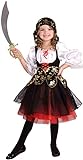 Disfraz de Pirata de Piezas para niñas - Disfraz de Pirata - Black, White, Red...