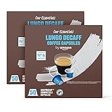 by Amazon - Cápsulas de café Lungo descafeinado, tueste medio, compatibles con...