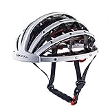 Plegable Bicicleta Casco, Superligero Casco de Ciclo, Unisex Montaña Bici...