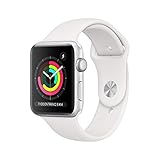 Apple Watch Series 3 (GPS, 42mm) Aluminio en Plata - Correa Deportiva Blanco