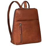 STILORD 'Holly' Mochila Pequeña Mujer Cuero Vintage Daypack Backpack Bolso...