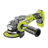 RYOBI - Amoladora Angular 125mm 18V ONE+ Brushless (Batería y Cargador no...