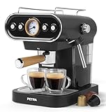 Petra PT5108VDEEU7 Cafetera espresso electrica de estilo retro, compatible con...