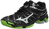 Mizuno Wave Voltage, Zapatillas de Deporte Unisex Adulto, Black/High Rise/Green...