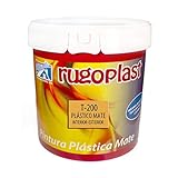 Rugoplast - Pintura plástica mate blanca económica T-200 para las paredes de...