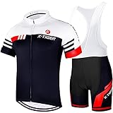 X-TIGER Hombres de Bicicleta con 5D Gel Acolchado MTB Ciclismo Tirantes Culotte...