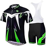 X-TIGER Hombres de Bicicleta con 5D Gel Acolchado MTB Ciclismo Maillots Tirantes...