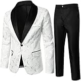 Blazer Chaqueta de Traje para Hombre Conjunto Estampado de Invierno para Hombre...