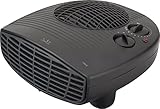 Jata TV63 Termoventilador horizontal, 2000 W, Negro