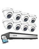ZOSI 1080p Kit de Cámara de Vigilancia con 8X CCTV Cámara Exterior y 16CH 2MP...