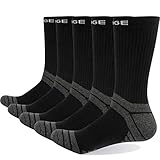 YUEDGE 5 Pares Hombres Senderismo Calcetines para Trekking Transpirable...