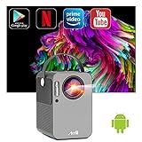 Artlii Play Proyector Android TV 9.0, Smart Portátil WiFi Bluetooth Proyector,...