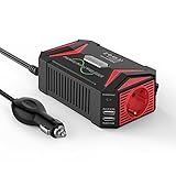 BESTEK Inversor 12v a 220v Onda Pura 300W Conversor para Coche Onda Sinusoidal...