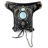 Cestlafit Mujer Hombres Cuero Steampunk Bolso Vintage Hombro Steampunk Bolso...