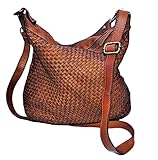 Brakumi Bolso de mujer de cuero auténtico bolso mochila suave de hombro grande...