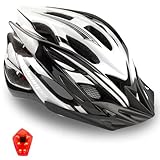 Shinmax Casco Bicicleta Adulto con Luz LED Casco de Bicicleta con Visera...