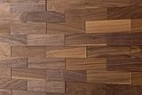 wodewa Paneles de Madera Para Pared Nogal I 1m² Revestimiento de Paredes 3D...