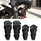 Rodilleras Moto Coderas para Hombre - 4 Piezas Motocross Rodilleras de...