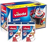 Vileda Turbo - Juego de fregona con Palo telescópico + Recambio de Microfibras...