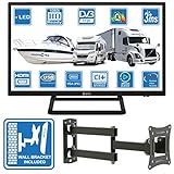 Camping Car Caravane Barco 12 V 24 pulgadas LED HD TV digital DVB-T2/C TDT HD TV...